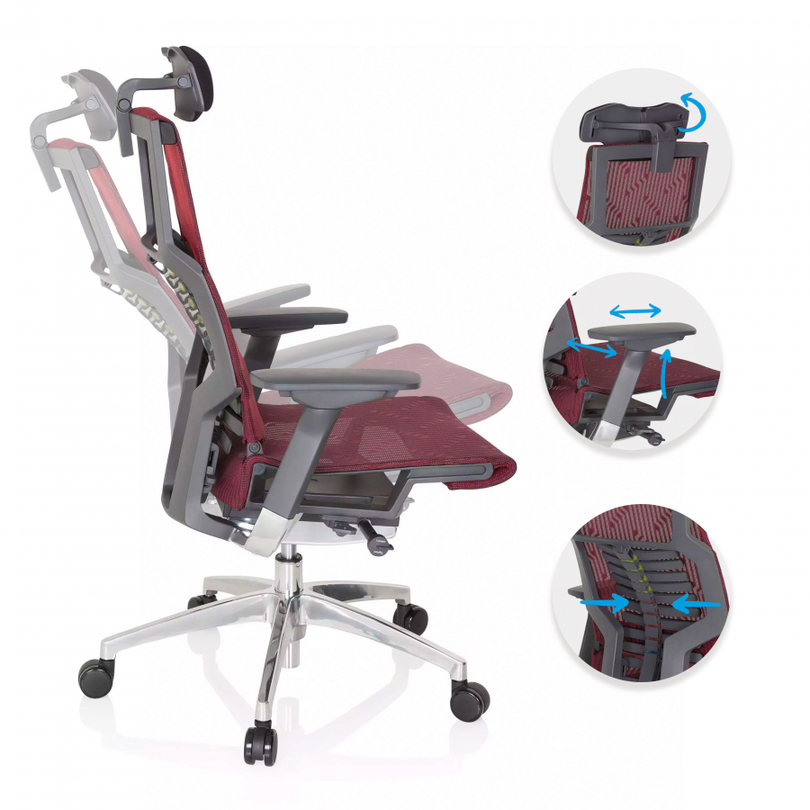 Cadeira Ergonómica Dynamic, mecanismo sincronizado plus