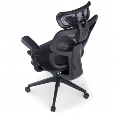 cadeira ergonomica preto every malha mesh bracos regulaveis 3d apoio de cabeca apoio de pes extensivel 9