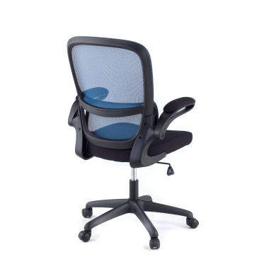 cadeira de escritorio azul river malha mesh bracos rebativeis apoio lombar 5