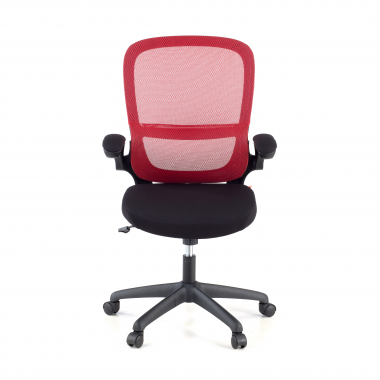 cadeira de escritorio vermelho river malha mesh bracos rebativeis apoio lombar 3