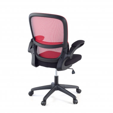 cadeira de escritorio vermelho river malha mesh bracos rebativeis apoio lombar 5