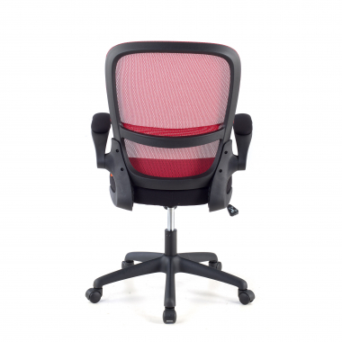 cadeira de escritorio vermelho river malha mesh bracos rebativeis apoio lombar 6