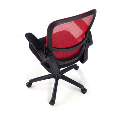 cadeira de escritorio vermelho river malha mesh bracos rebativeis apoio lombar 7