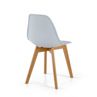 Cadeira Estilo Nórdico Bergen, pernas de madeira
