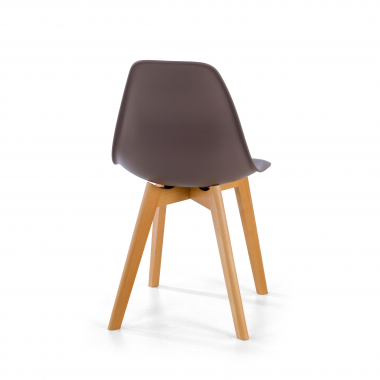 cadeira nordica marrom bergen plastico sem bracos 4