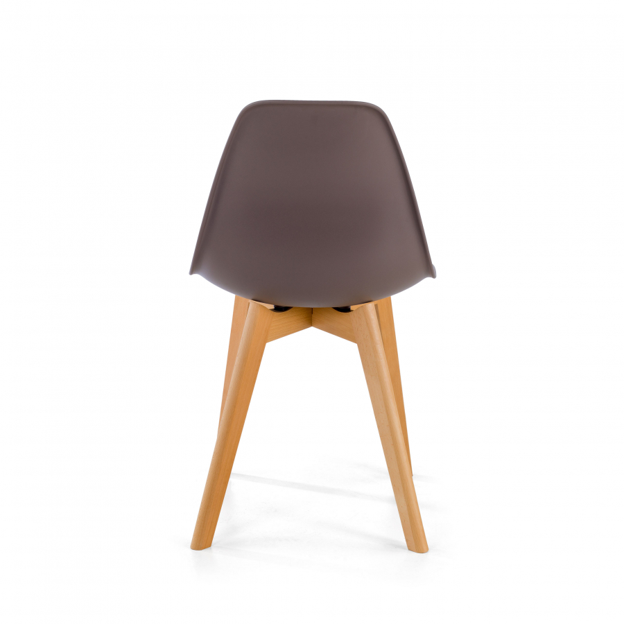 Cadeira Estilo Nórdico Bergen, pernas de madeira