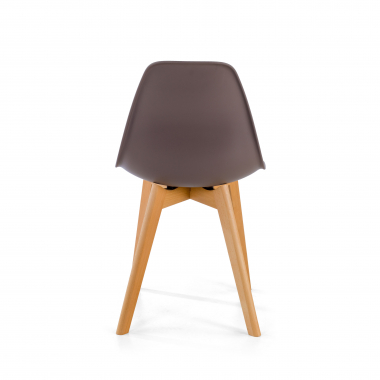cadeira nordica marrom bergen plastico sem bracos 5