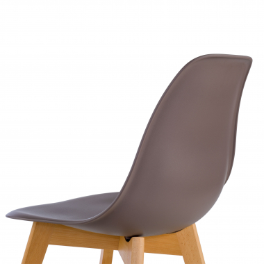 cadeira nordica marrom bergen plastico sem bracos 6