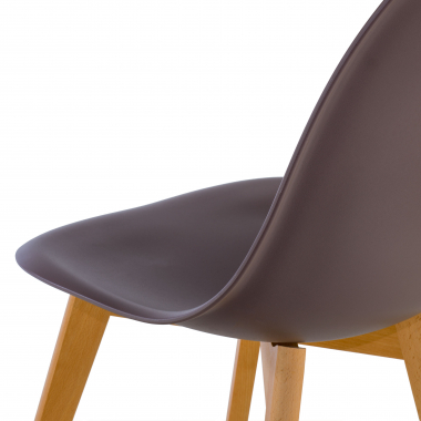 cadeira nordica marrom bergen plastico sem bracos 8