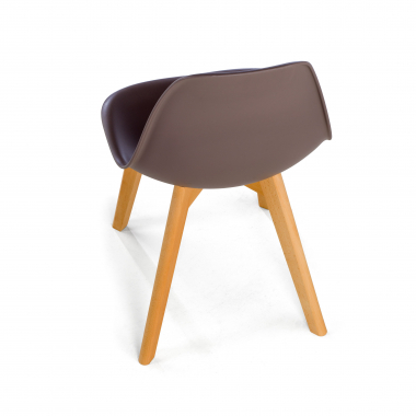 cadeira nordica marrom bergen plastico sem bracos 9