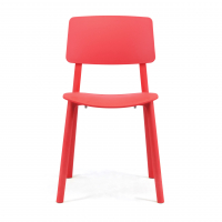 Cadeira de Visita Etna, design minimalista e empilhável