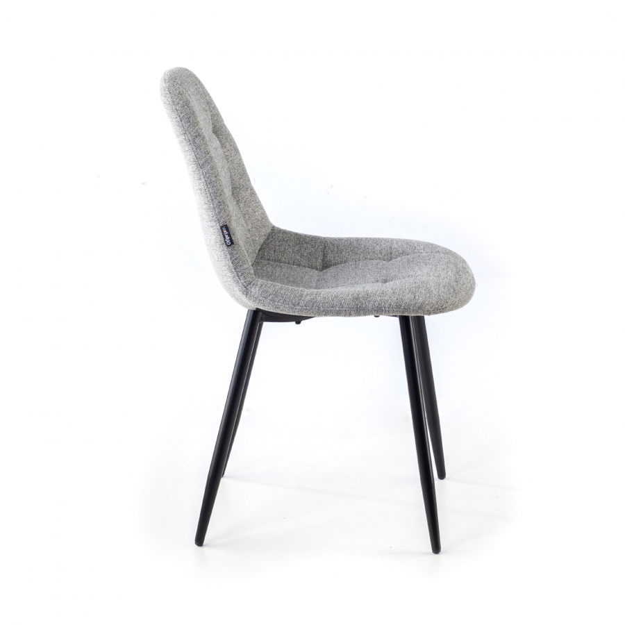 Cadeira Nórdica Zafir, Espesso Acolchoado, Pés de Metal