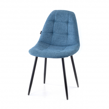cadeira nordica azul pes de metal tecido sem bracos 8
