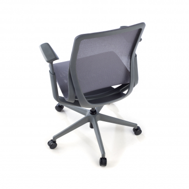 cadeira de design antracite kinet malha mesh bracos regulaveis 3d 6