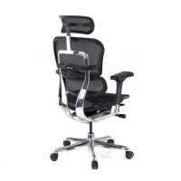 Cadeira executiva ergonomica Ergohuman Elite, Estrutura preta