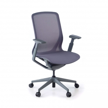 cadeira de design antracite kinet malha mesh bracos regulaveis 3d 1