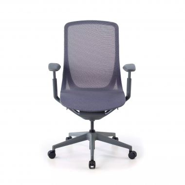 cadeira de design antracite kinet malha mesh bracos regulaveis 3d 3