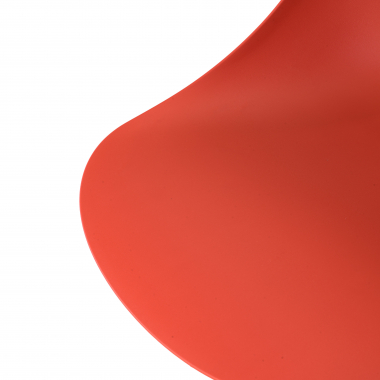 cadeira de reuniao vermelho base piramide plastico sem bracos 9