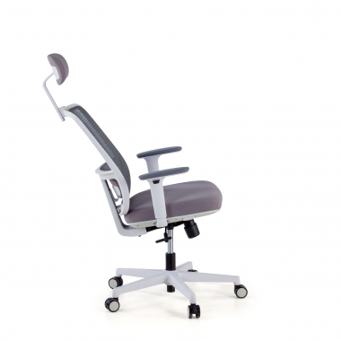 cadeira de escritorio branco cinzento kaito malha mesh bracos moveis apoio de cabeca 5