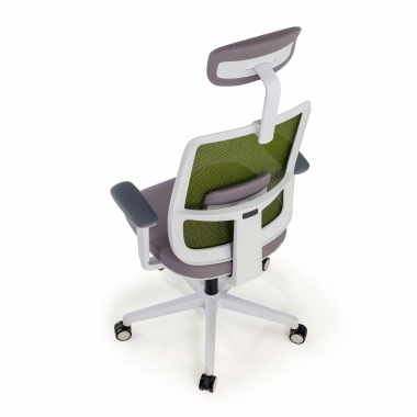 cadeira de escritorio branco verde kaito malha mesh bracos moveis apoio de cabeca 8