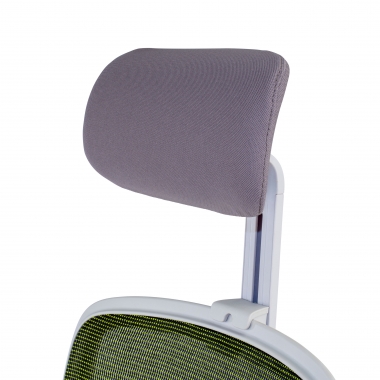 cadeira de escritorio branco verde kaito malha mesh bracos moveis apoio de cabeca 9