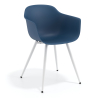 Cadeira Visitante Alice, 4 pernas, design envolvente