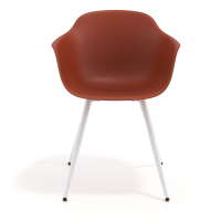 Cadeira Visitante Alice, 4 pernas, design envolvente