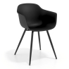 Cadeira Visitante Alice, 4 pernas, design envolvente