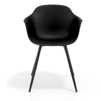 Cadeira Visitante Alice, 4 pernas, design envolvente