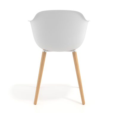cadeira nordica branco giratoria madeira plastico bracos fixos 5