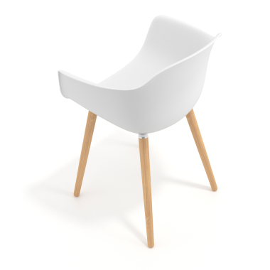 cadeira nordica branco giratoria madeira plastico bracos fixos 7