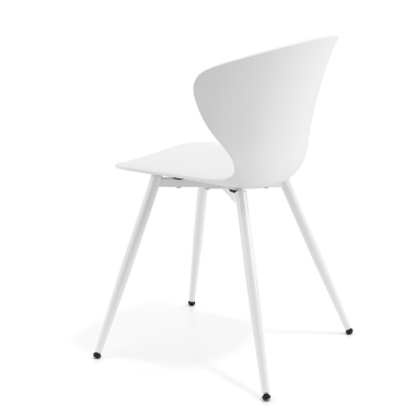 cadeira sala de espera branco branco 4 patas plastico bracos fixos 6