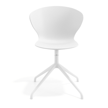 cadeira de reuniao branco branco base piramide plastico bracos fixos 3