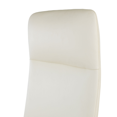 poltrona de escritorio branco respaldo alto pele sintetica bracos fixos 9