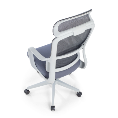 cadeira de escritorio branco cinzento nebula malha mesh bracos fixos apoio lombar apoio de cabeca 7