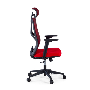 cadeira ergonomica vermelho quick malha mesh bracos regulaveis 3d apoio lombar apoio de cabeca 4