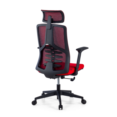 cadeira ergonomica vermelho quick malha mesh bracos regulaveis 3d apoio lombar apoio de cabeca 6
