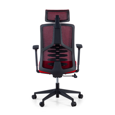 cadeira ergonomica vermelho quick malha mesh bracos regulaveis 3d apoio lombar apoio de cabeca 7