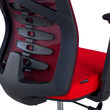 cadeira ergonomica vermelho quick malha mesh bracos regulaveis 3d apoio lombar apoio de cabeca 10