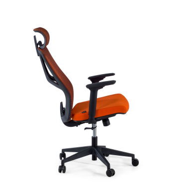 cadeira ergonomica laranja quick malha mesh bracos regulaveis 3d apoio lombar apoio de cabeca 5