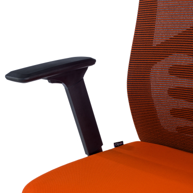 cadeira ergonomica laranja quick malha mesh bracos regulaveis 3d apoio lombar apoio de cabeca 9