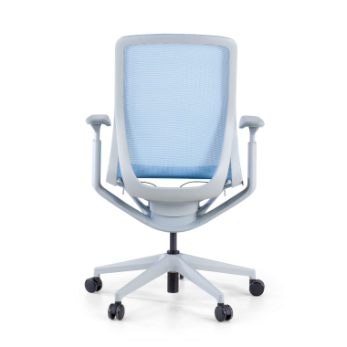 cadeira de design branco azul kinet malha mesh bracos regulaveis 3d 7