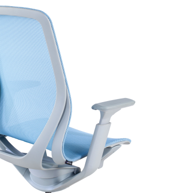 cadeira de design branco azul kinet malha mesh bracos regulaveis 3d 9