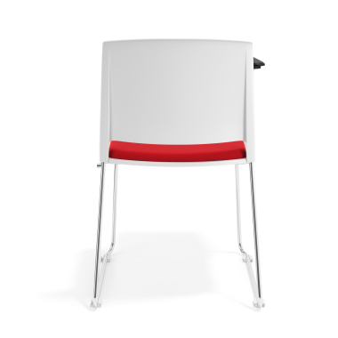 cadeira com palmatoria branco vermelho com pala de escrita estofada tecido sem bracos 4