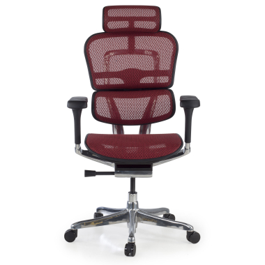 cadeira ergonomica vermelho estrutura negra red malha mesh bracos regulaveis 5d apoio de cabeca 3