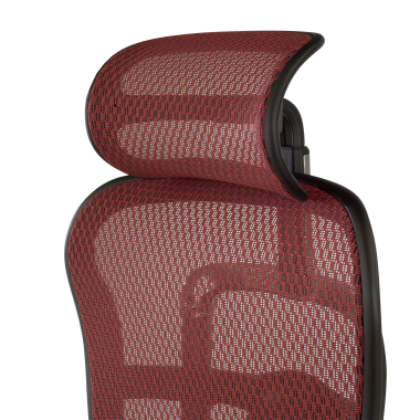 cadeira ergonomica vermelho estrutura negra red malha mesh bracos regulaveis 5d apoio de cabeca 8