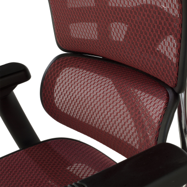 cadeira ergonomica vermelho estrutura negra red malha mesh bracos regulaveis 5d apoio de cabeca 9