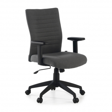 cadeira giratoria cinza kobe tecido bracos fixos apoio lombar 1