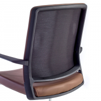 Cadeira Visitante Bali, encosto ergonómico, pele sintética 210211 - (Outlet)