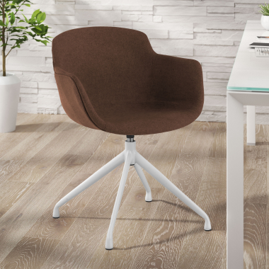 Cadeira de Reuniões Laure, Modelo Giratório 360º, Confortável